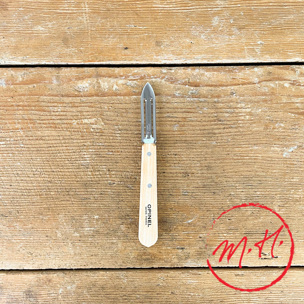 Opinel peeling knife in beech wood