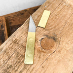 Brass kiridashi knife