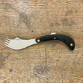 Ergonomic folding knife-fork