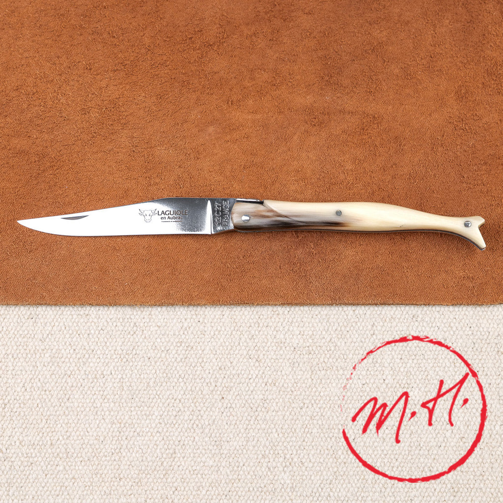 Bottine full-handle knife, horn tip