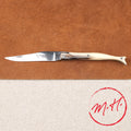 Bottine full-handle knife, horn tip