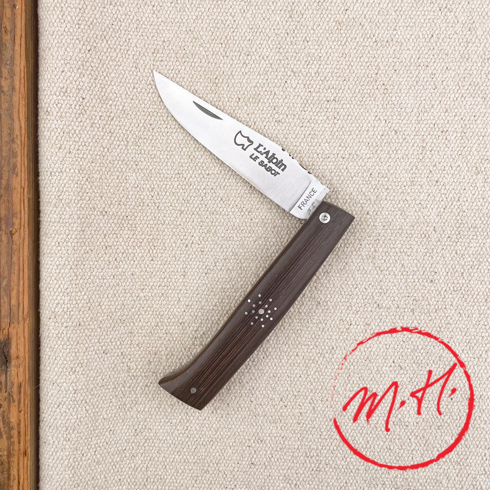 Alpin folding knife in Wenge wood