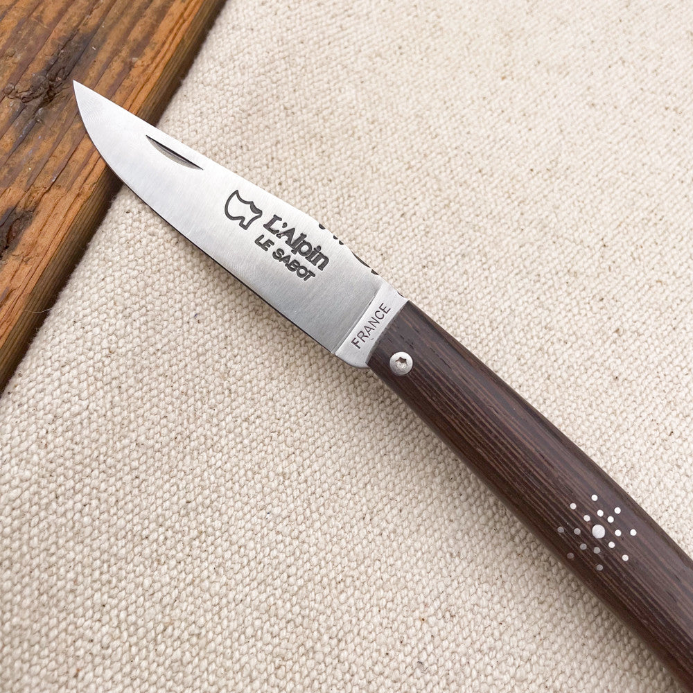 Couteau pliant Alpin en Wengé