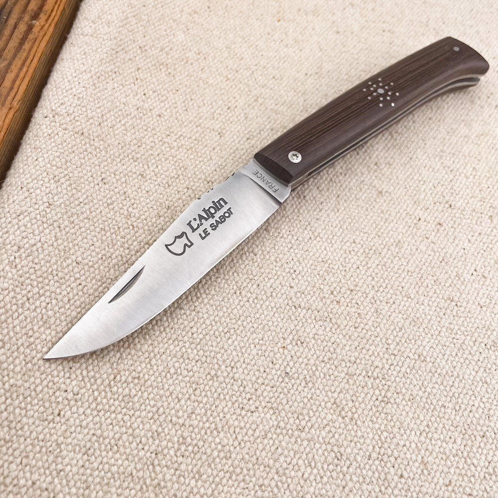 Couteau pliant Alpin en Wengé