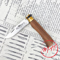 Walnut folding knife