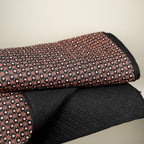 Black Provencal blanket 170 x 170 cm