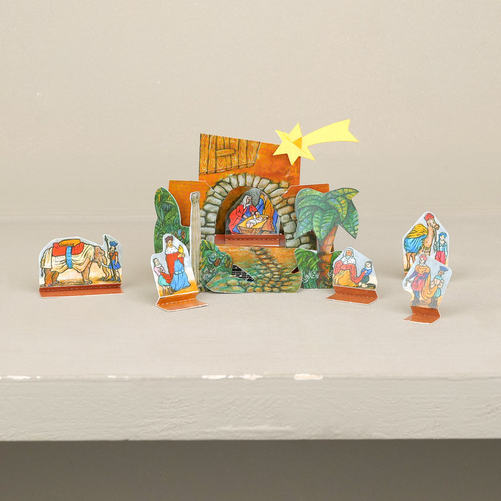 Crèche de Noël miniature à assembler