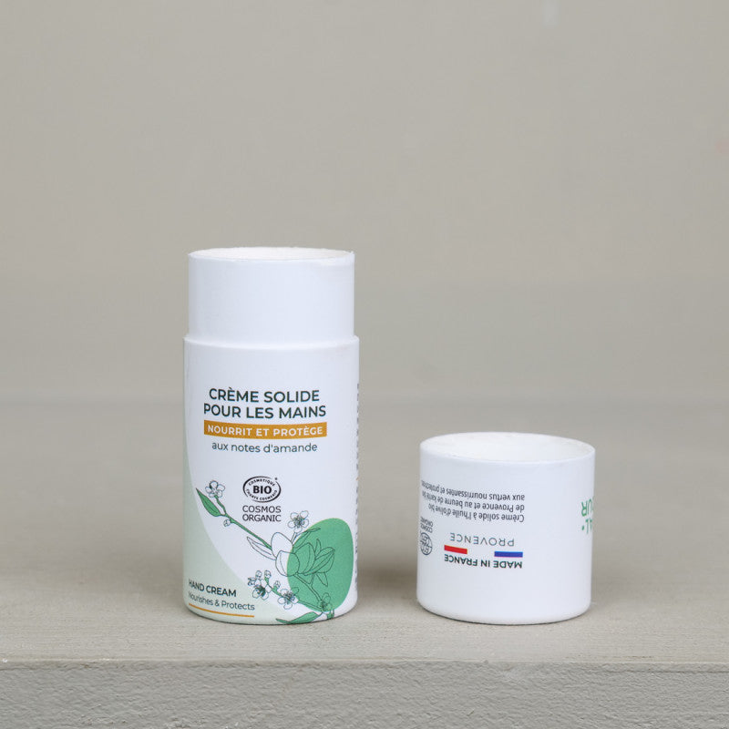 Solid hand cream
