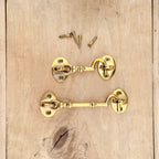 Polished brass cabin hook