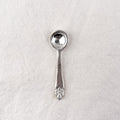 Chrome-plated brass salt spoon