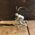 Unpainted cyclist