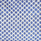 Blue daisy quilted bedspread