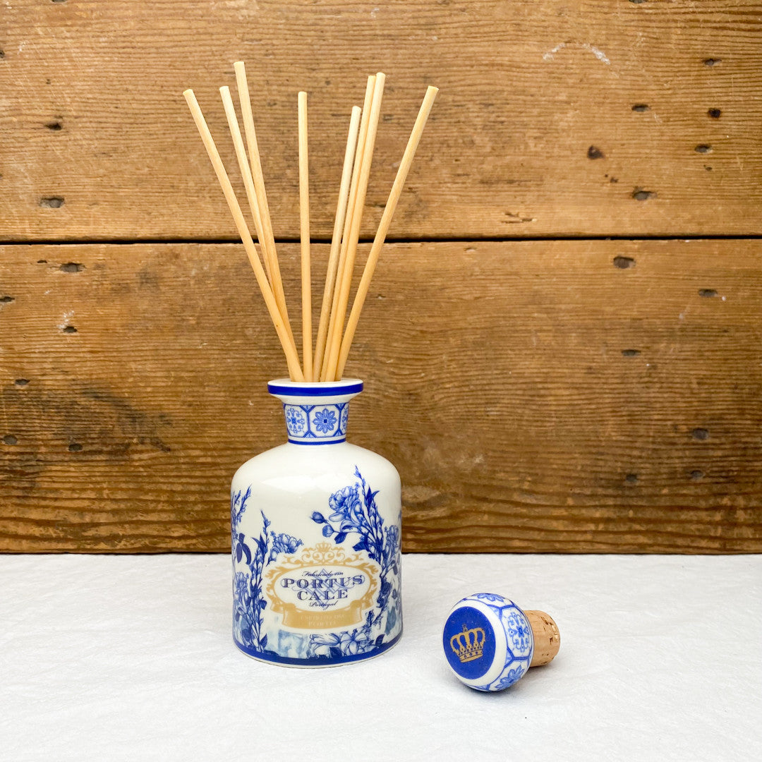 Diffuseur en boîte bleu et or