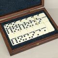 Dominoes walnut finish