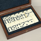 Dominoes walnut finish