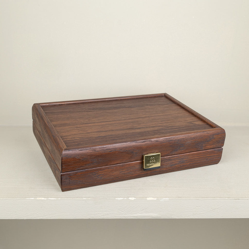 Dominoes walnut finish