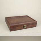 Dominoes walnut finish