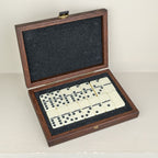 Dominoes walnut finish