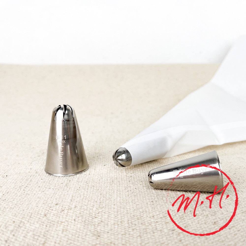 Stainless steel rose piping nozzle