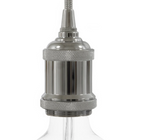 E27 aluminum threaded socket with ring