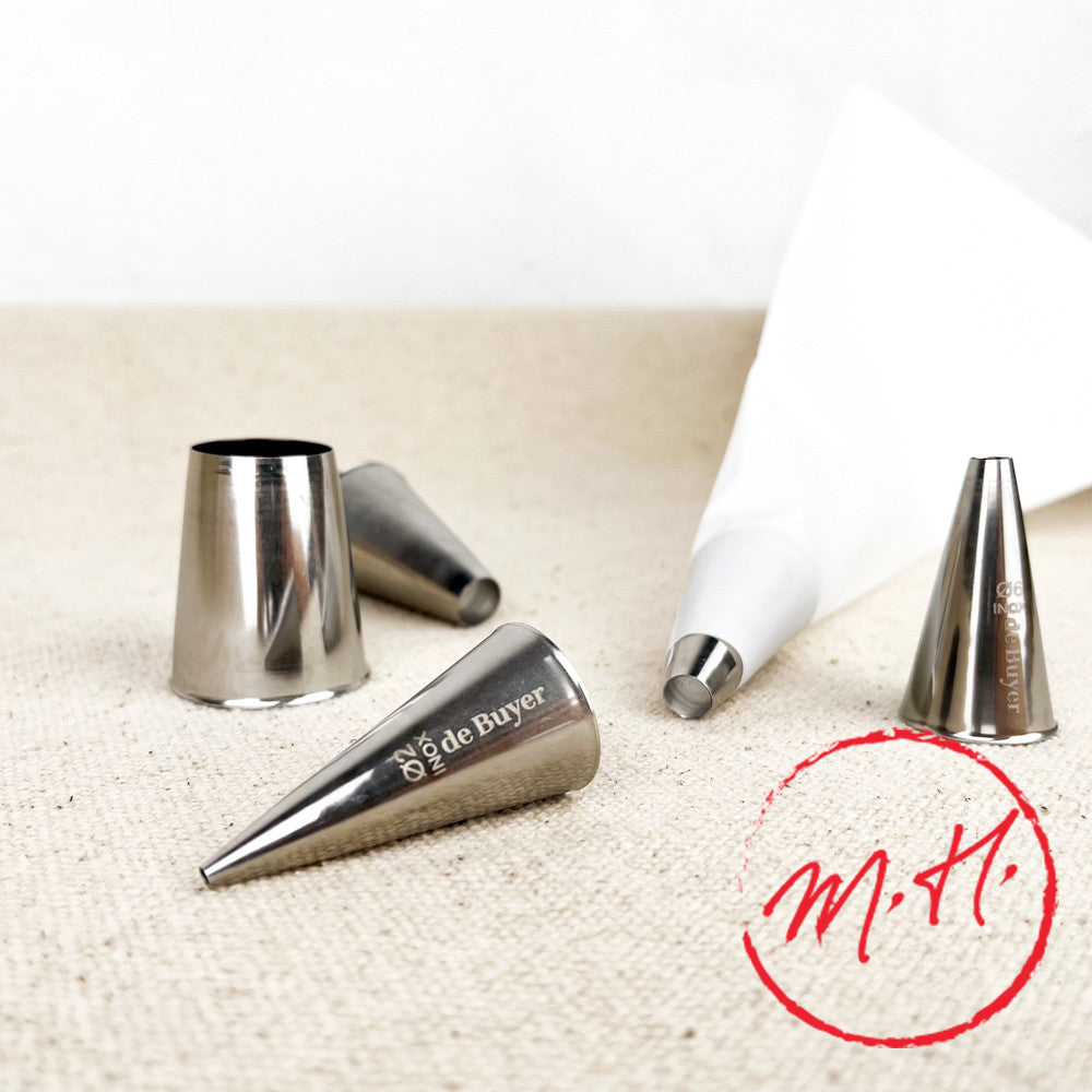 Douille unie inox pour poche pâtissière