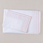 Fitted sheet and pillowcase for baby