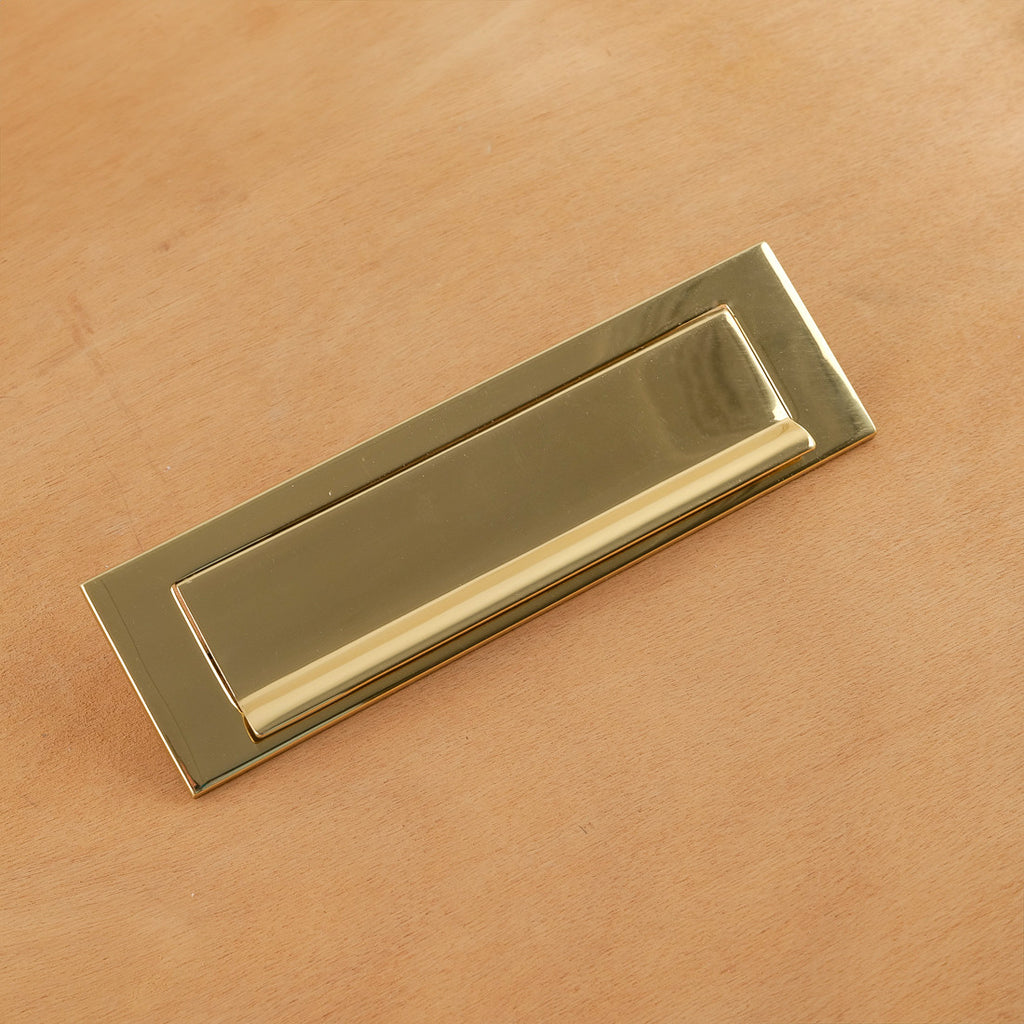 Brass letterbox plate