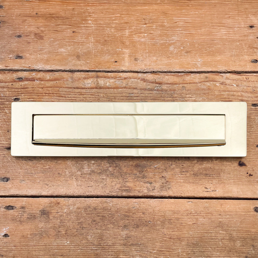 Brass swing letterbox inlet