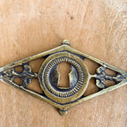 Bronze keyhole escutcheon