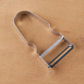Castor stainless steel peeler