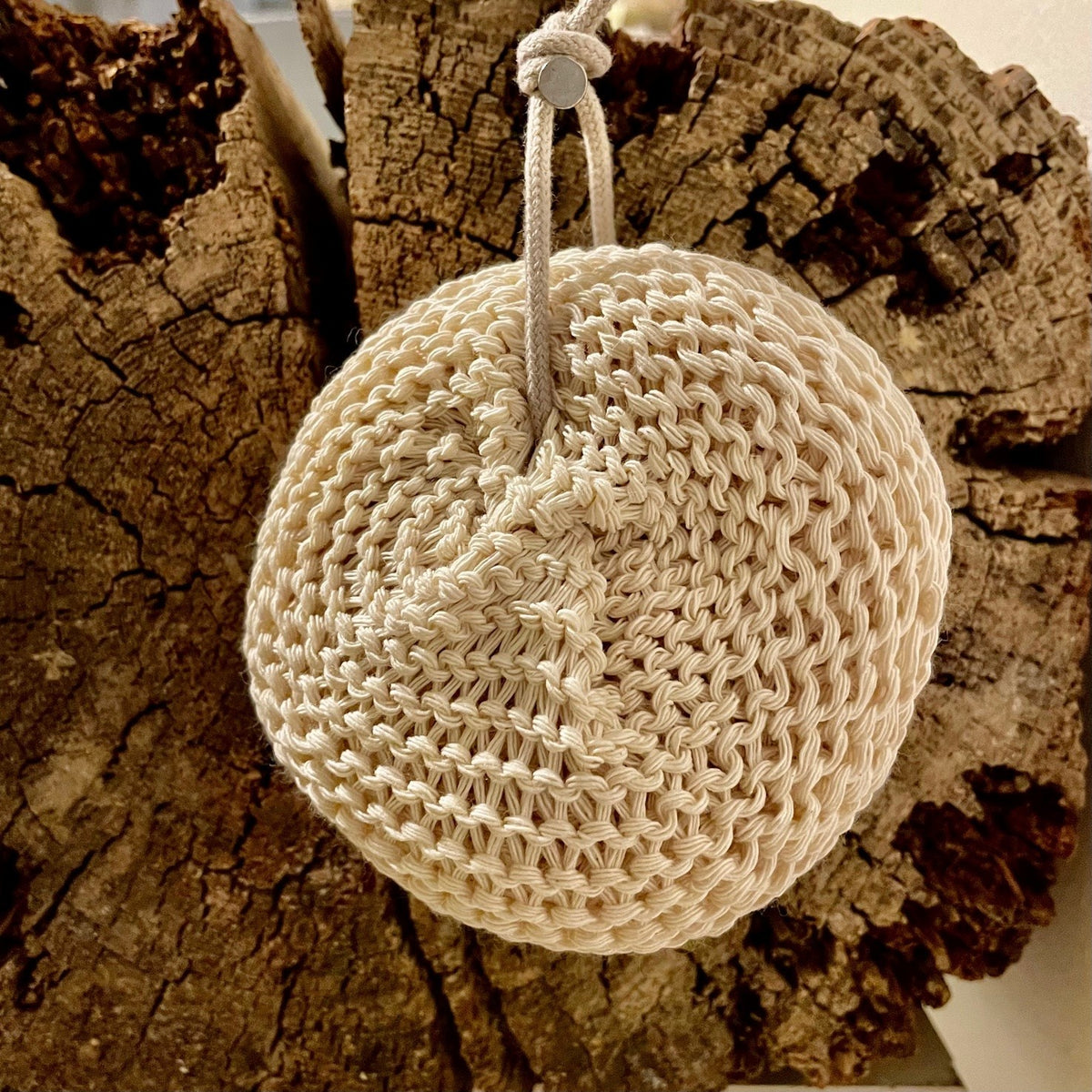 Eponge bain naturelle coton