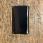 Black leather key case