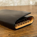 Black leather key case