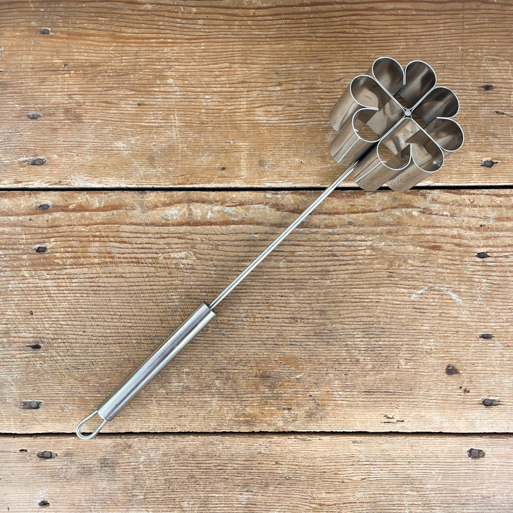 Stainless steel fritter iron