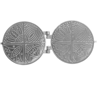 Waffle iron for thin waffles, bricelets and curbelets