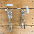 Stainless steel whisk with crank