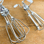 Stainless steel whisk with crank