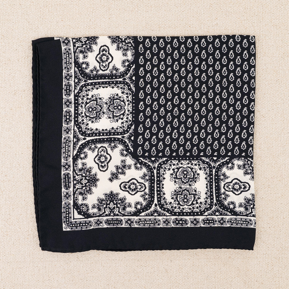 Foulard gavroche en soie 45 x 45 cm Souleiado