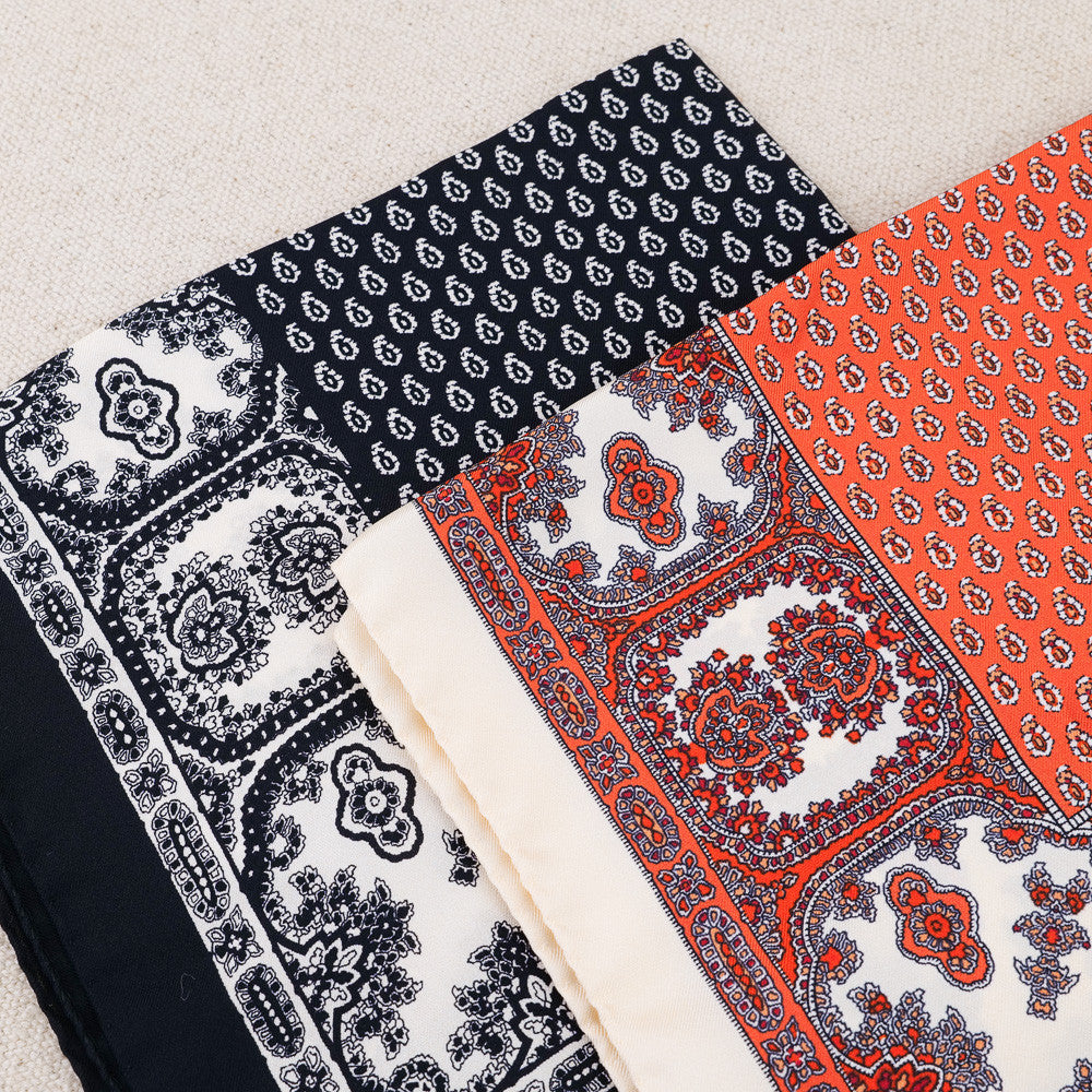 Foulard gavroche en soie 45 x 45 cm Souleiado