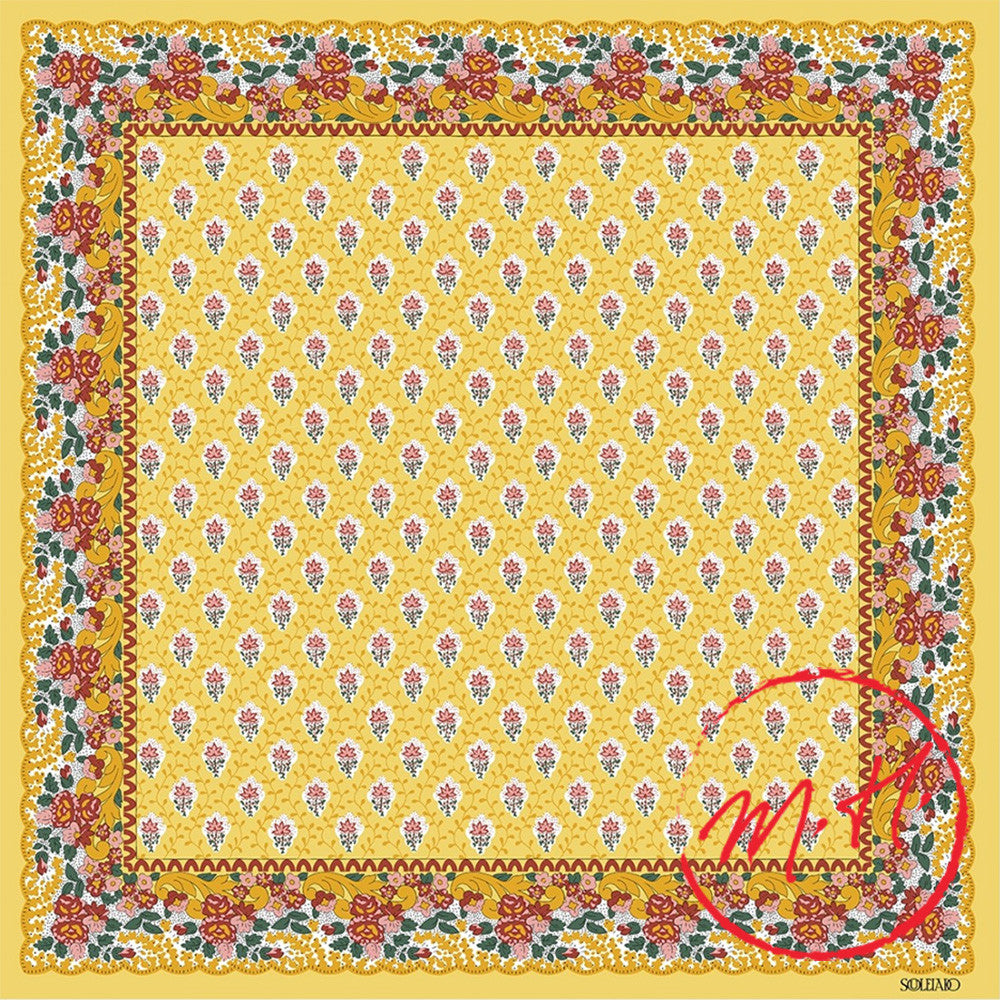 Foulard provençal jaune Souleiado
