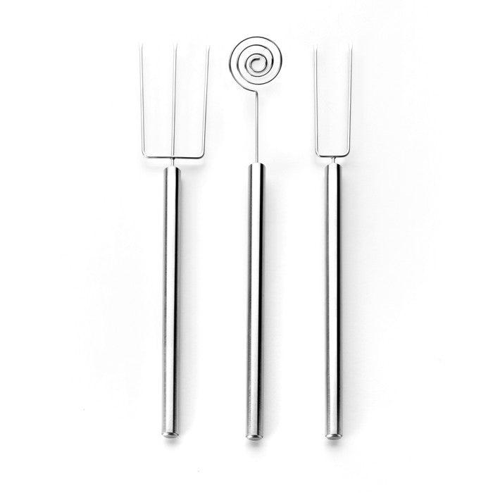 Stainless steel chocolate forks
