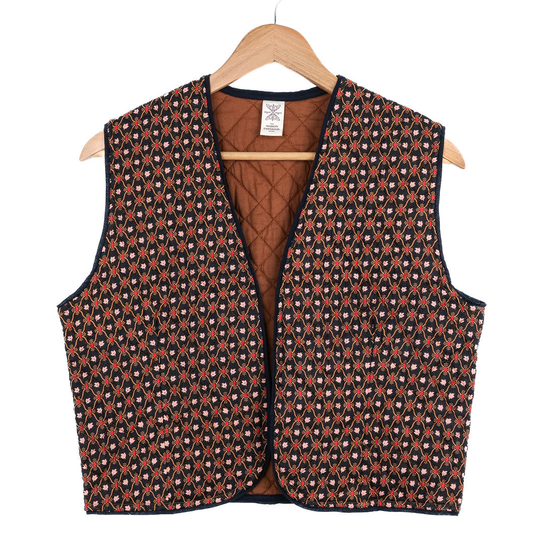Gilet boutis treille noir