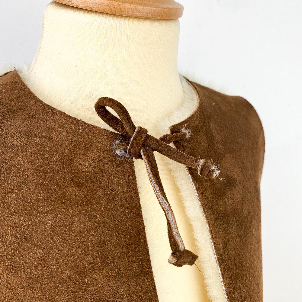 Shepherd's lambskin gilet
