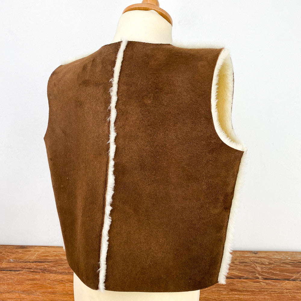 Shepherd's lambskin gilet