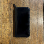 Large zipped leather wallet