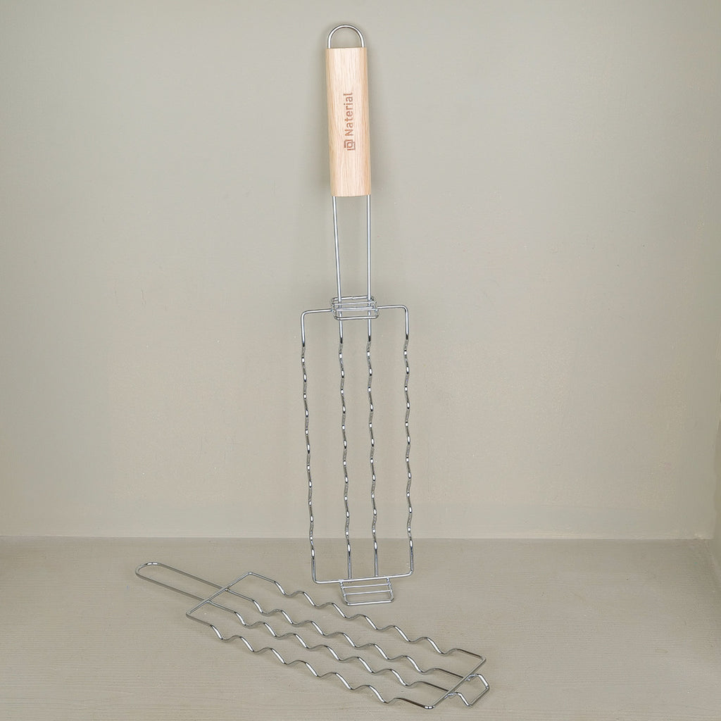 Barbecue grill for 6 sausages