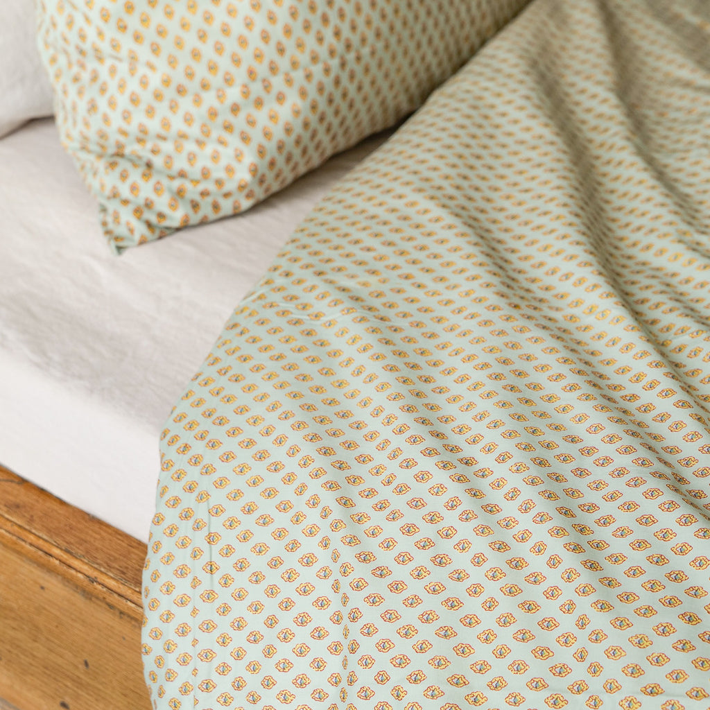 Mint calisson duvet cover