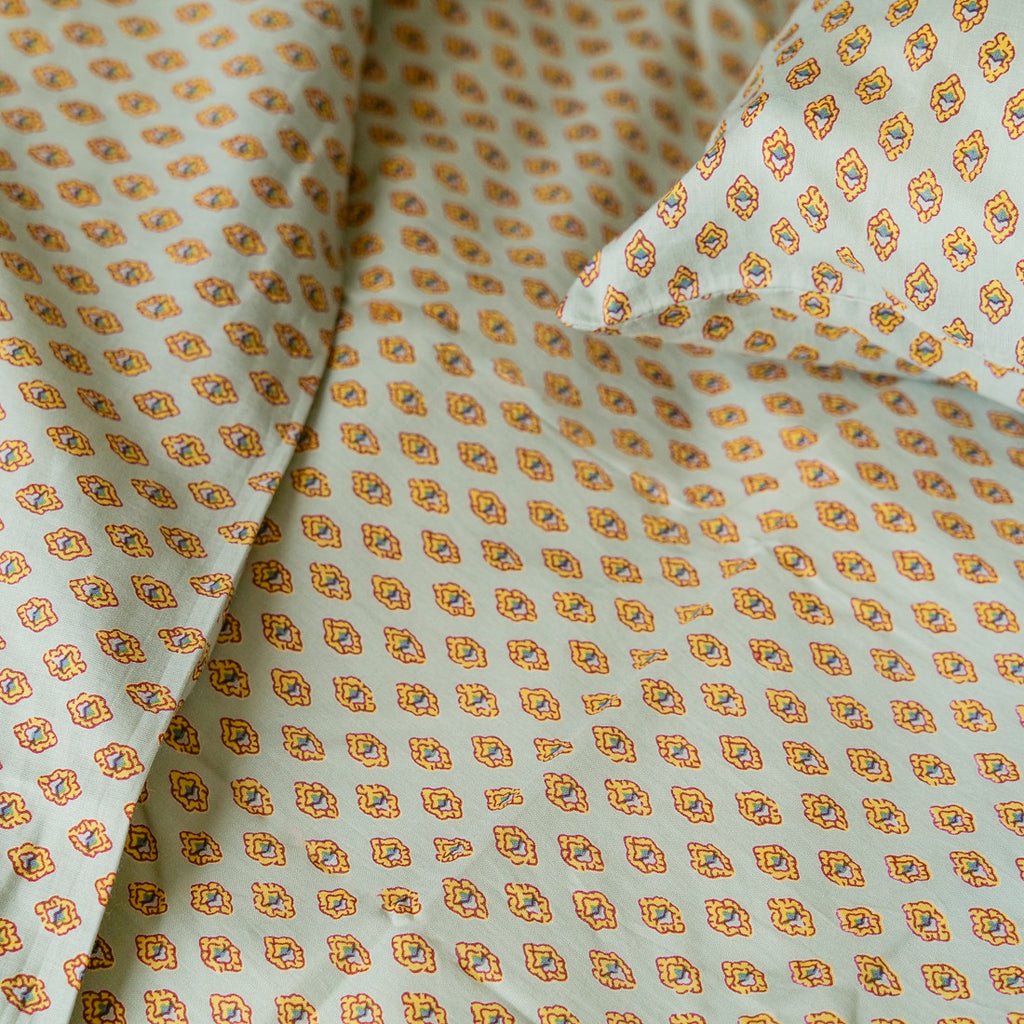 Mint calisson duvet cover