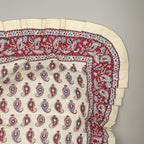 Housse de coussin à volant