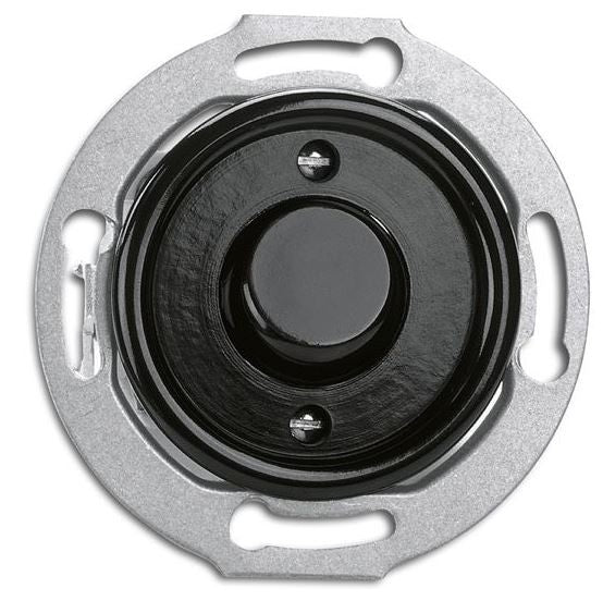Black bakelite push button switch